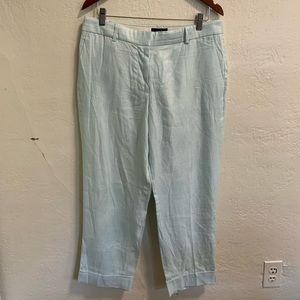 NWT J. Crew Light Blue Linen Pants 10
